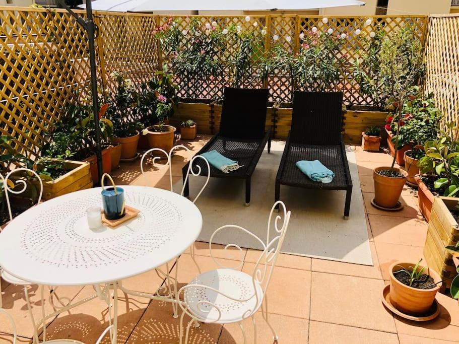 Charming Mezzanine W/ Large Terrace - Apartment Nizza